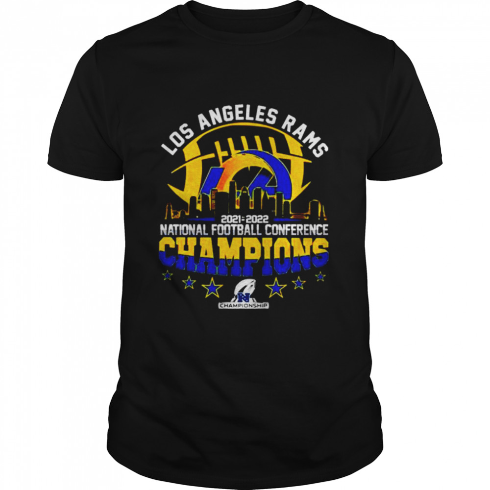 Los Angeles Rams 2021 2022 national football conference champions shirts