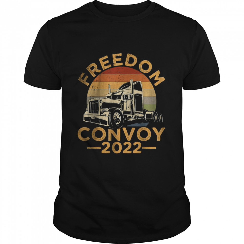 Freedom Convoy 2022 Canadian Trucker Retro Vintage T-Shirts
