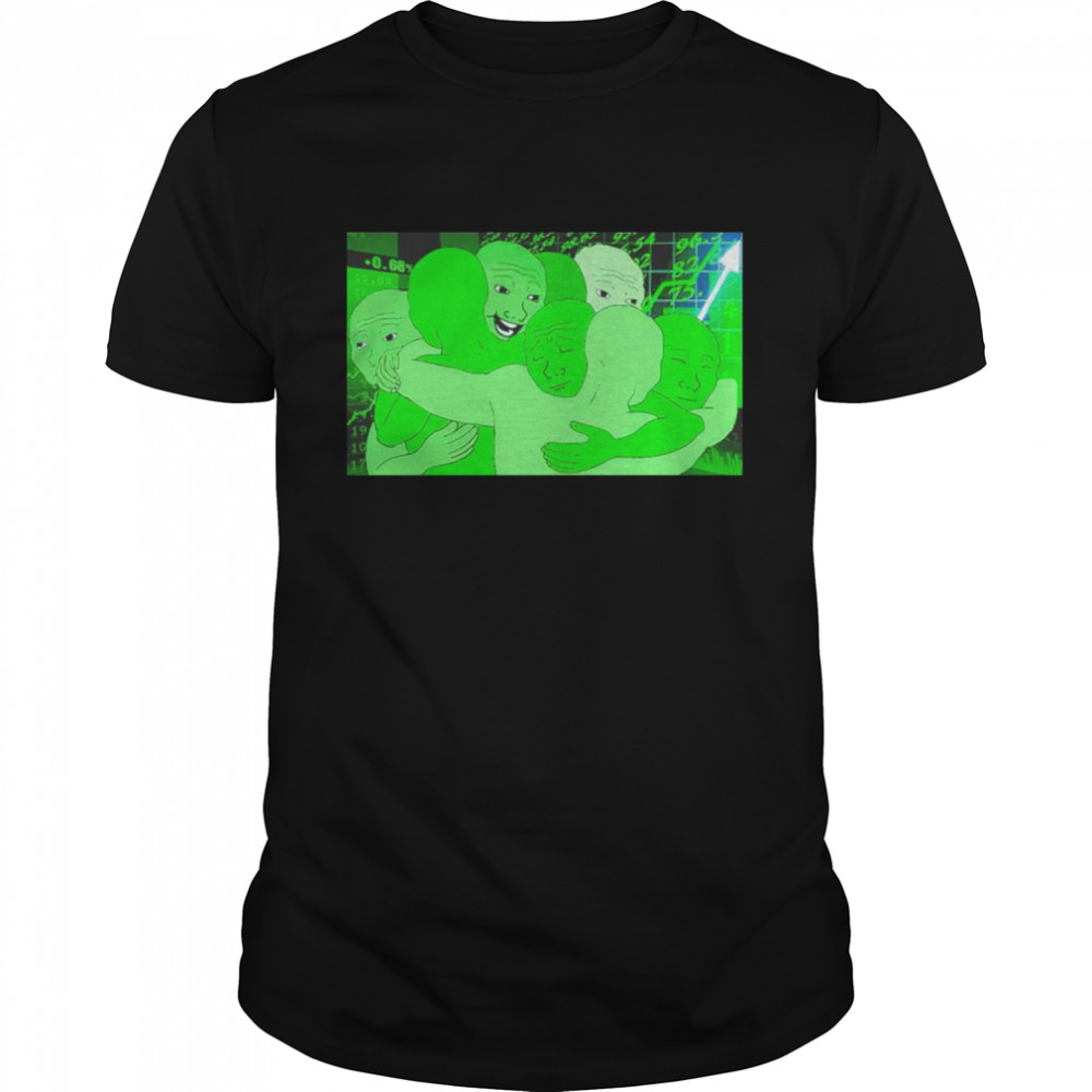 Green Wojaks Stonks shirts