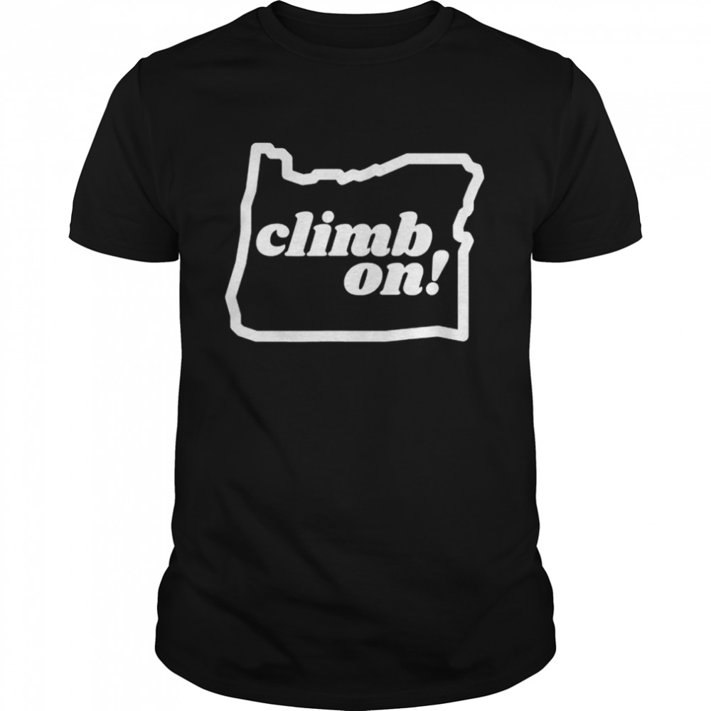 Oregon Climb On Rock Climbing Bouldering  Classic Men's T-shirt