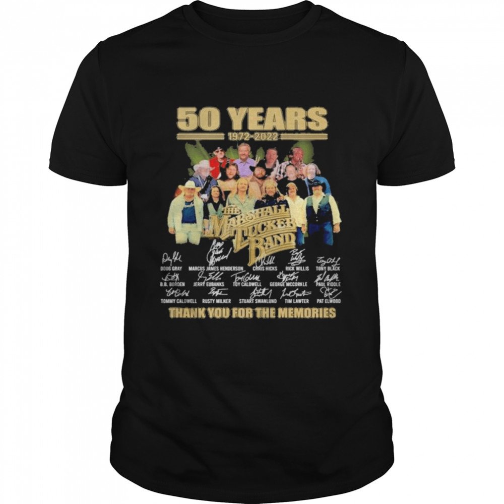 50 years 1972 2022 the marshall tucker band thank you for the memories shirt Classic Men's T-shirt