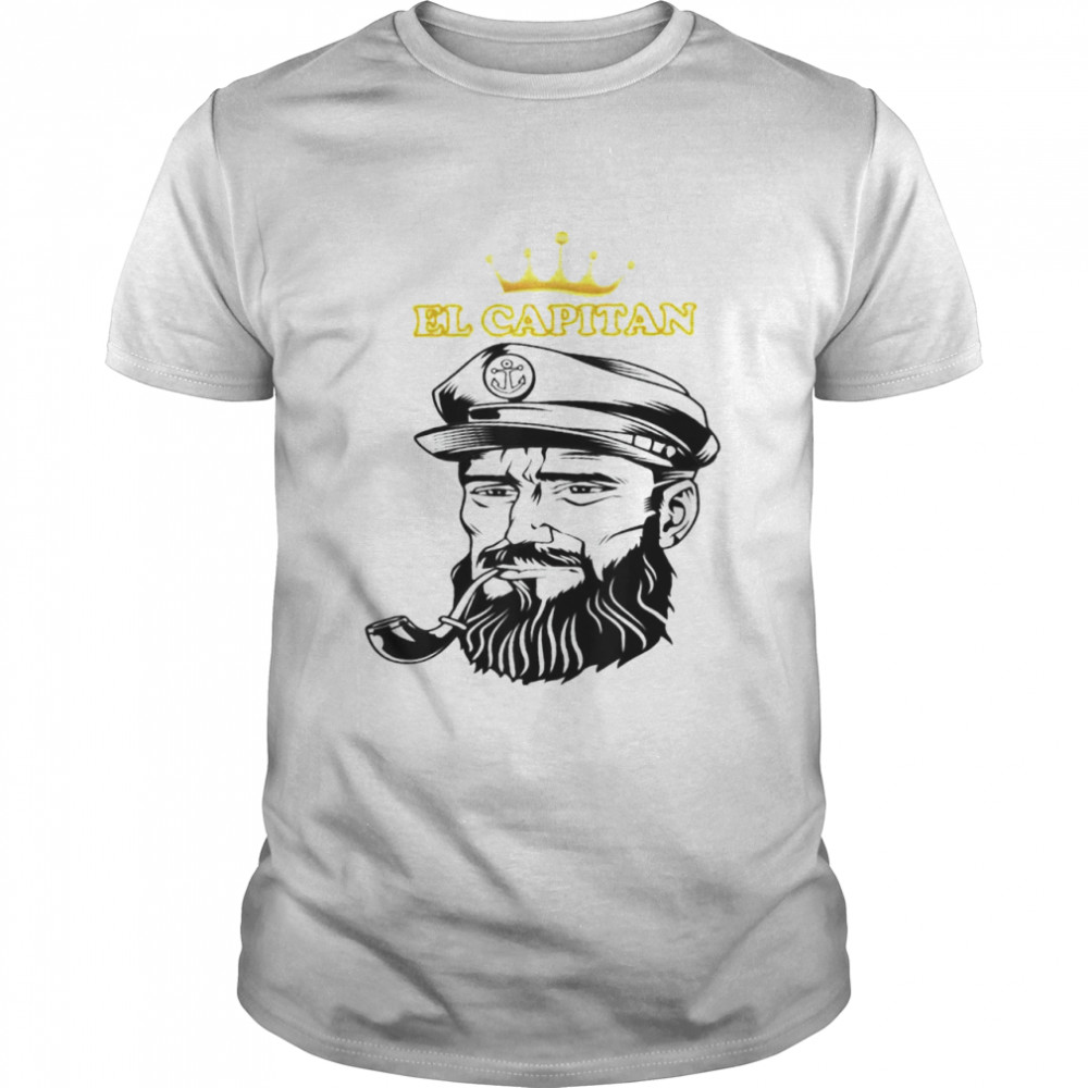 El Capitan Anchor Pontoon boat Captain Skipper shirt Classic Men's T-shirt