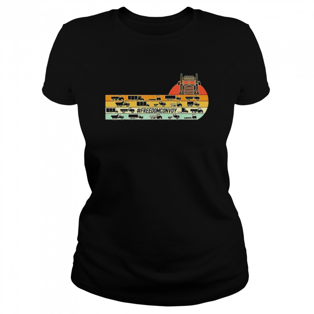 Sun Trucker Convoy Medical Freedom Freedom Convoy Classic Women's T-shirt