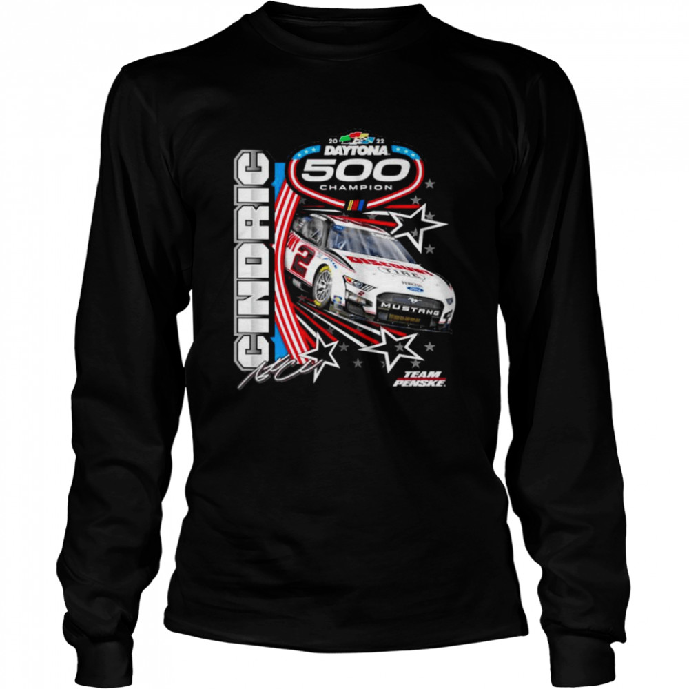 Austin Cindric Team Penske 2022 Daytona 500 Champion T-shirt Long Sleeved T-shirt