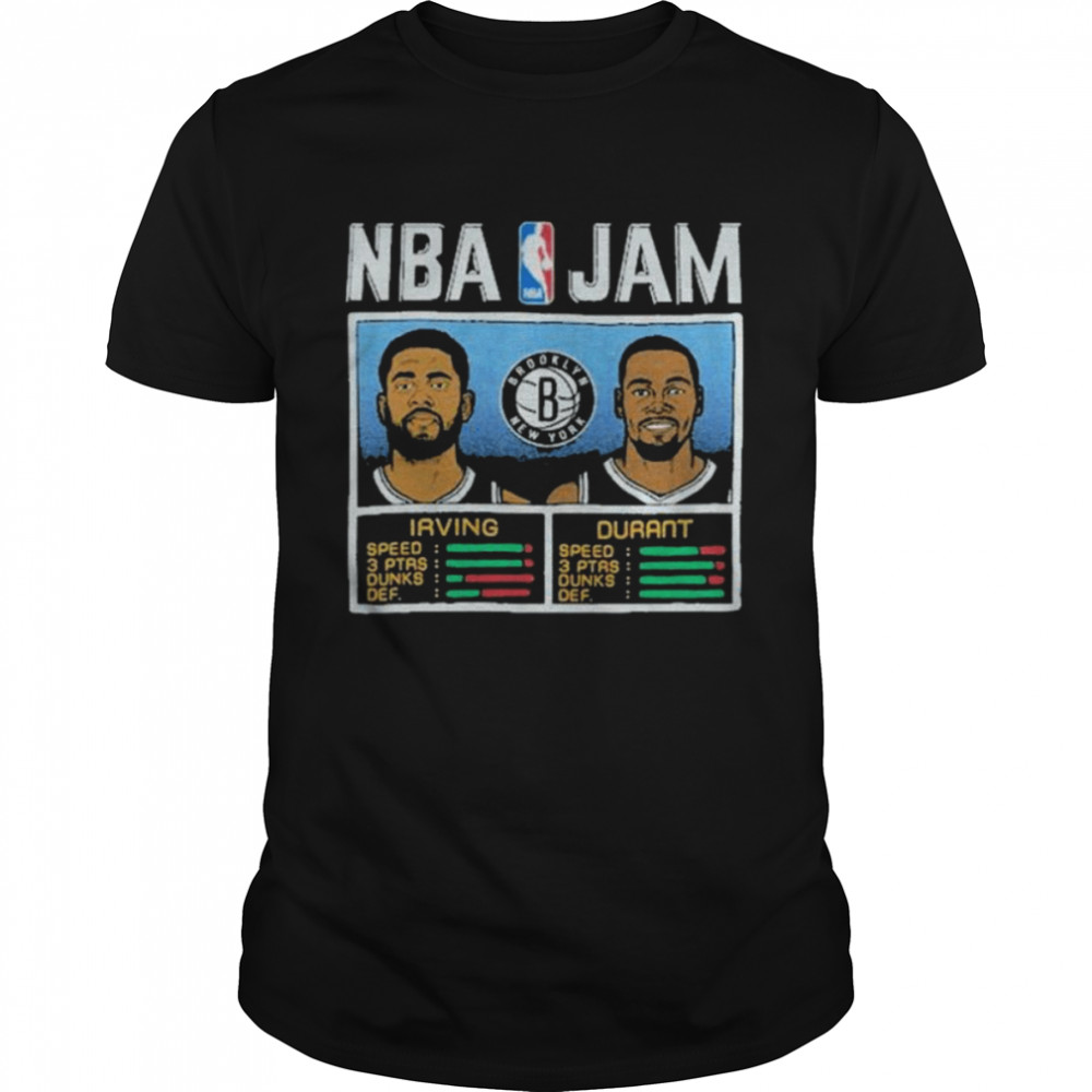 NBA Jam Nets Irving And Durant Shirts