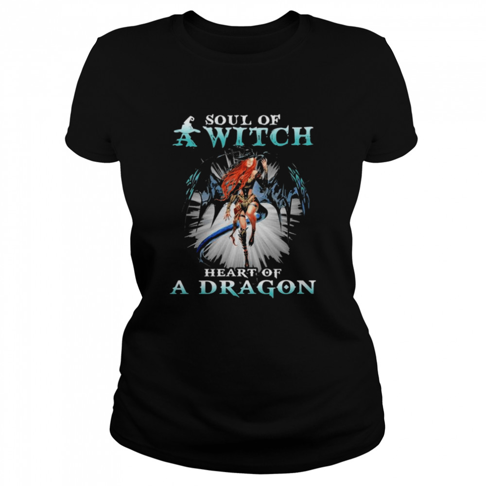 Soul of a witch heart of a dragon t-shirt Classic Women's T-shirt