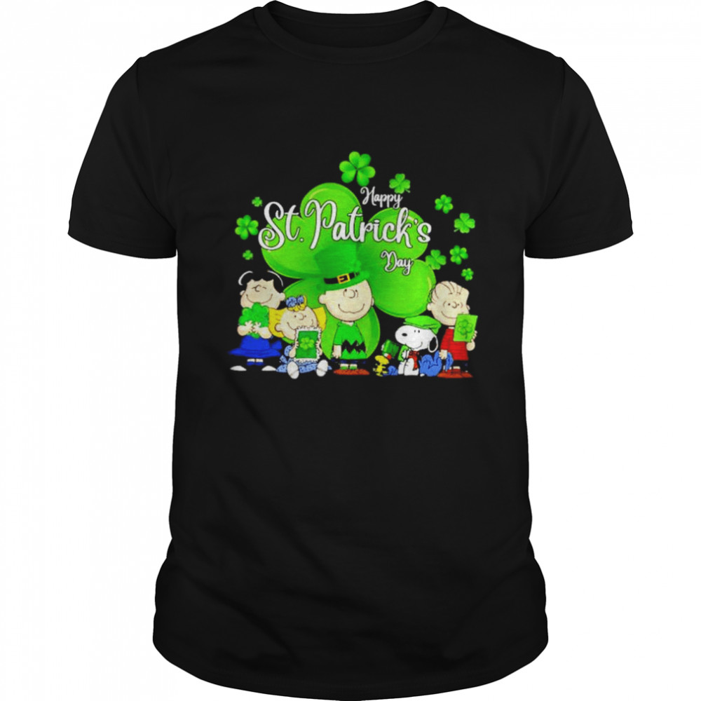 Happy St. Patrick’s Day The Peanuts and shamrocks shirt Classic Men's T-shirt