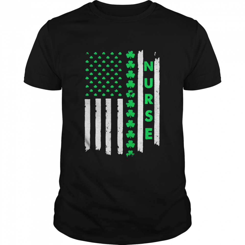 Nurse St. Patrick’s Day Flag Classic Men's T-shirt