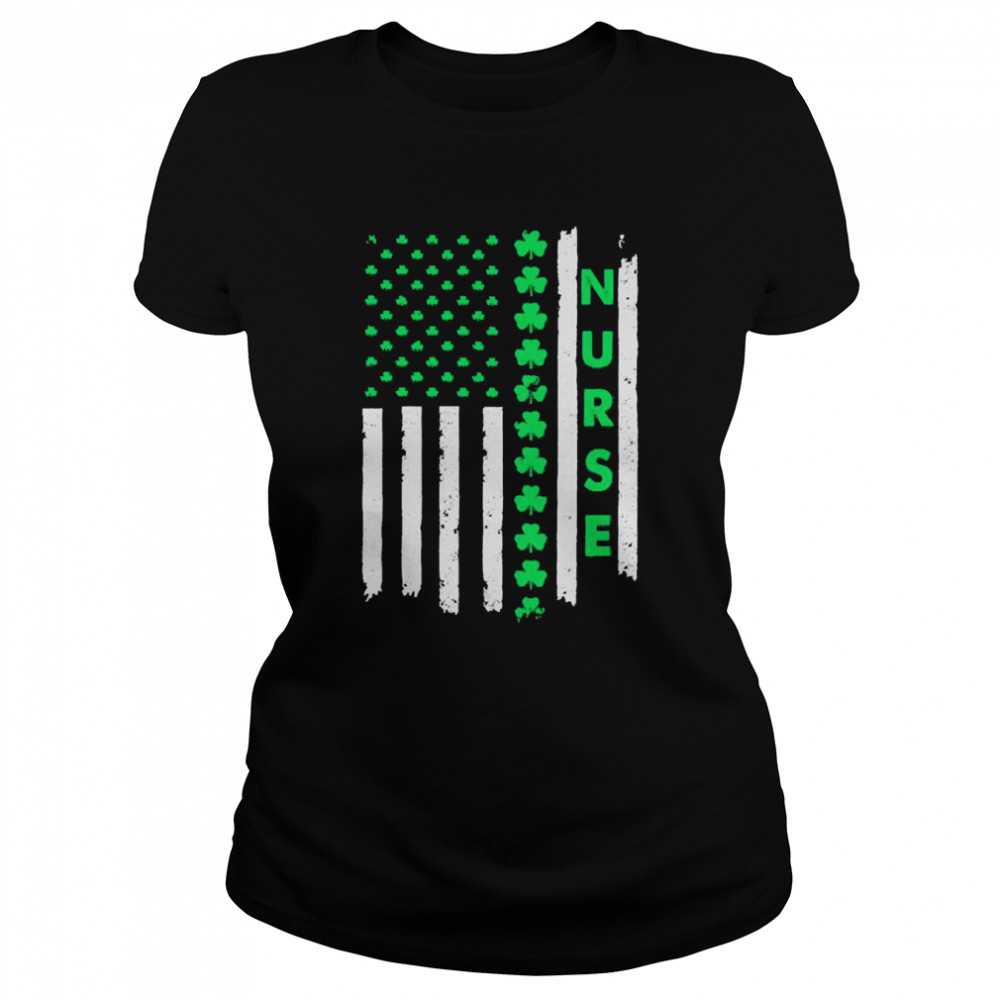 Nurse St. Patrick’s Day Flag Classic Women's T-shirt