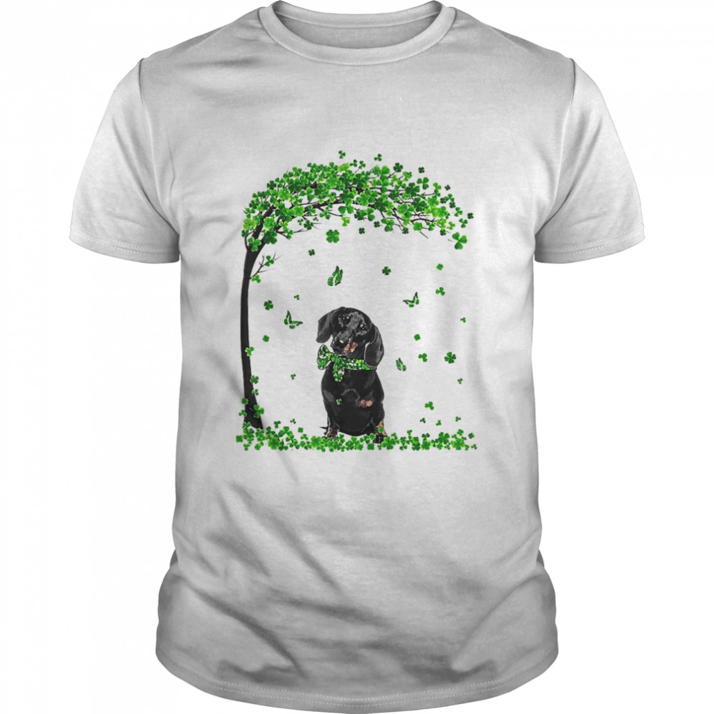 Dachshund St Patricks Day Irish Shamrock Dog Loves Shirt