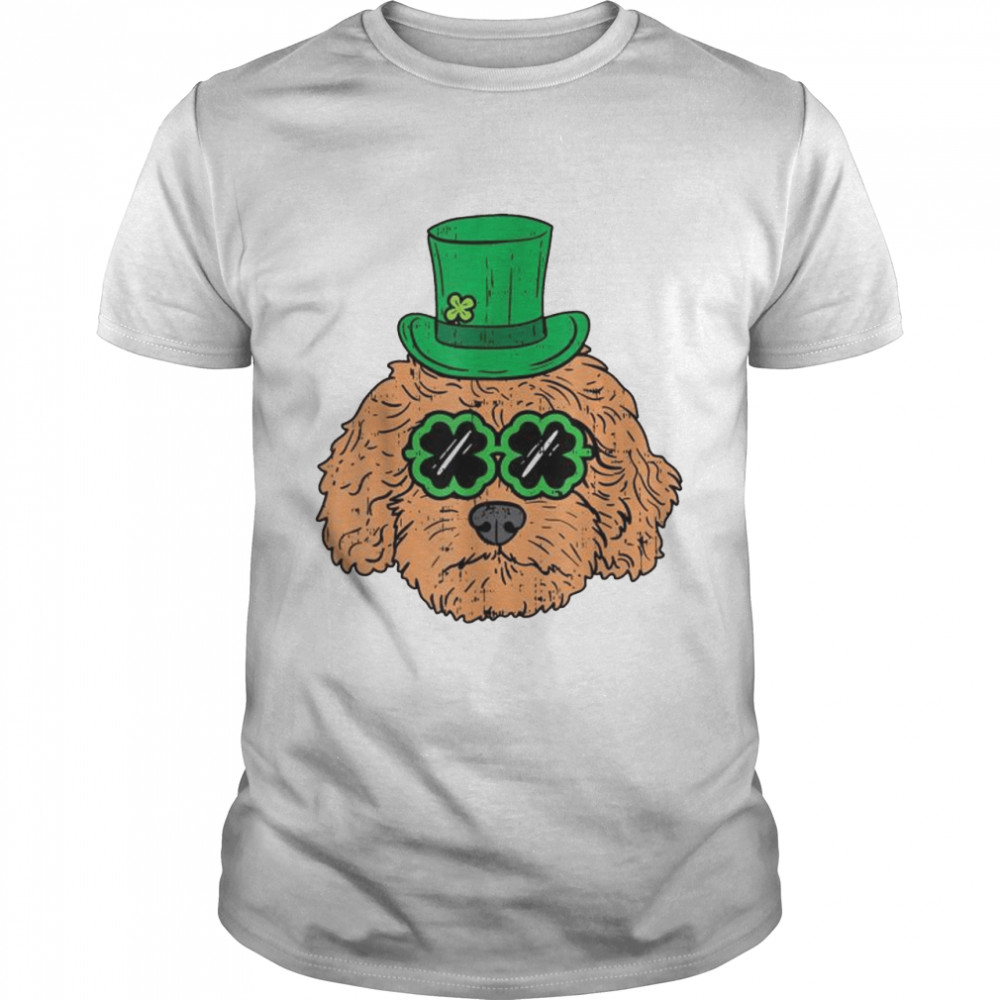 Irish Goldendoodle Cute Doodle Dog St Patricks Day Pet Shirts