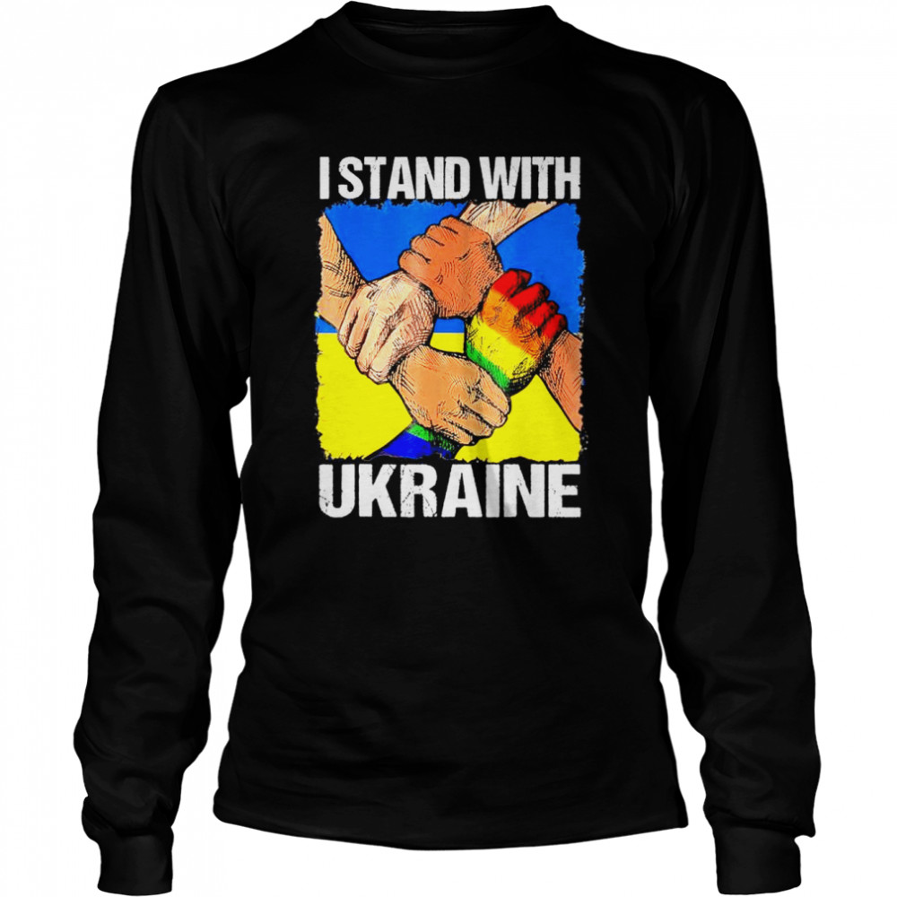 Puck Futin Meme I Stand With Ukraine Ukrainian Flag Ukraine T- Long Sleeved T-shirt
