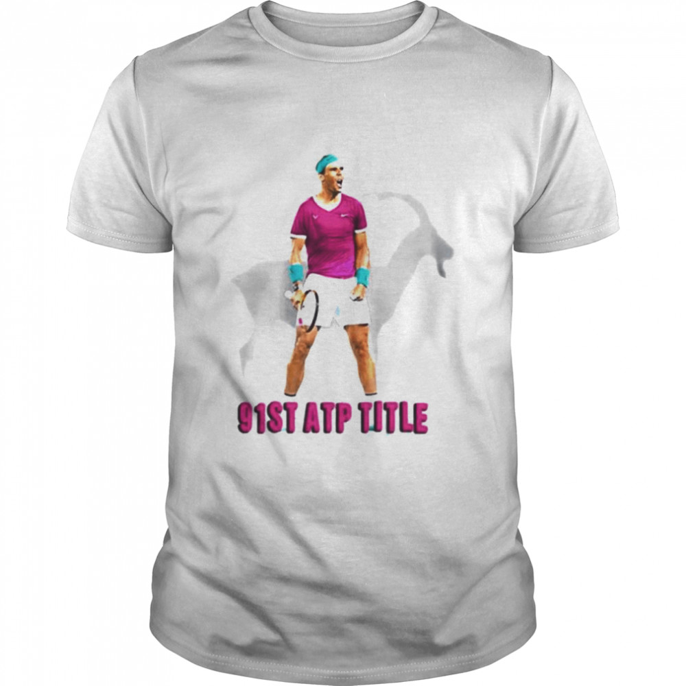 Rafael Nadal 91st atp title shirt