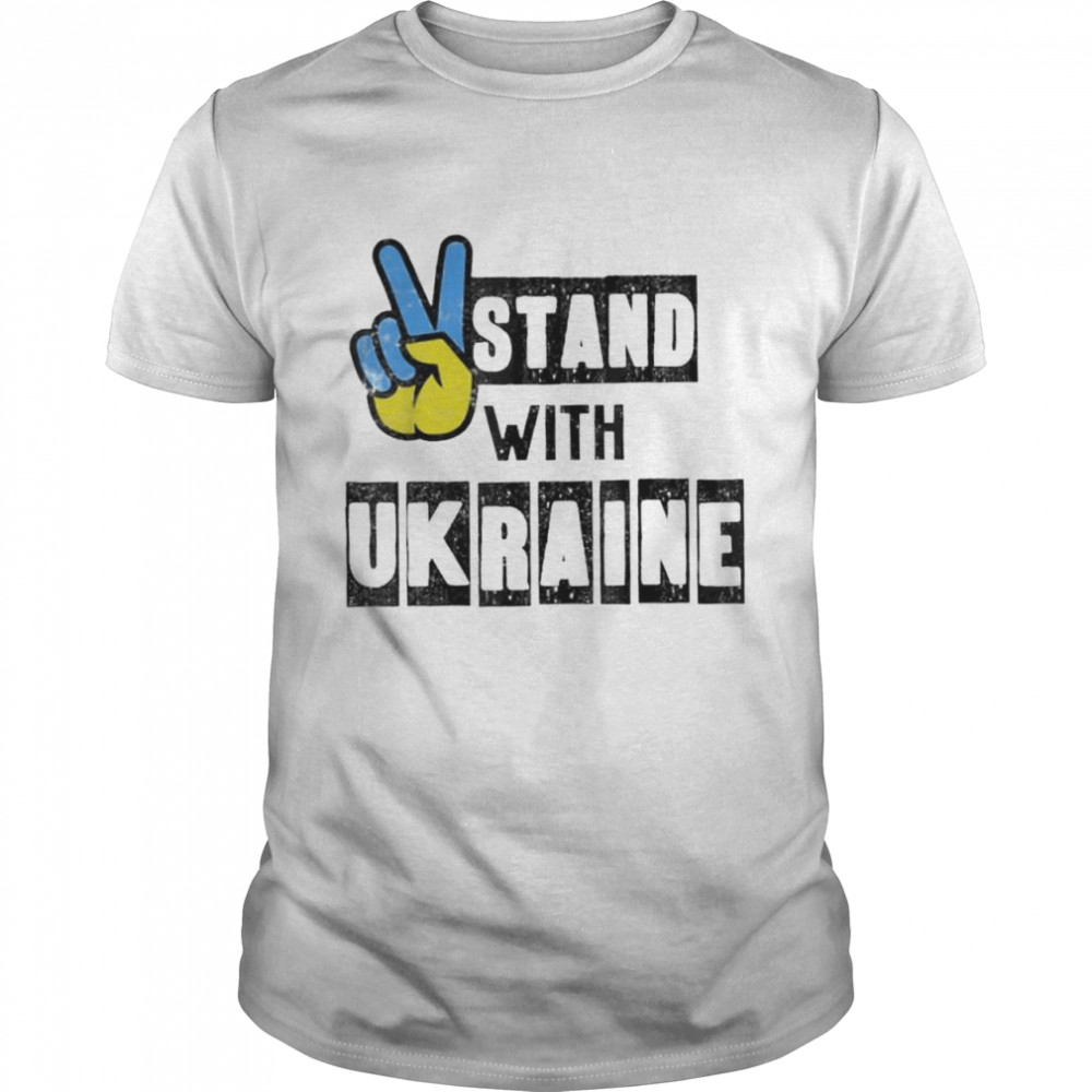 Support Ukraine I Stand With Ukraine Flag T-Shirts