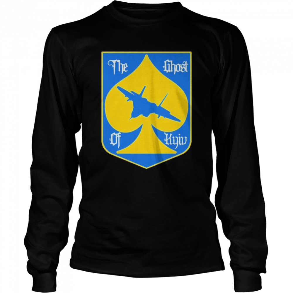 The Ghost Of Kyiv Fuck Putin Stand With Ukraine T- Long Sleeved T-shirt