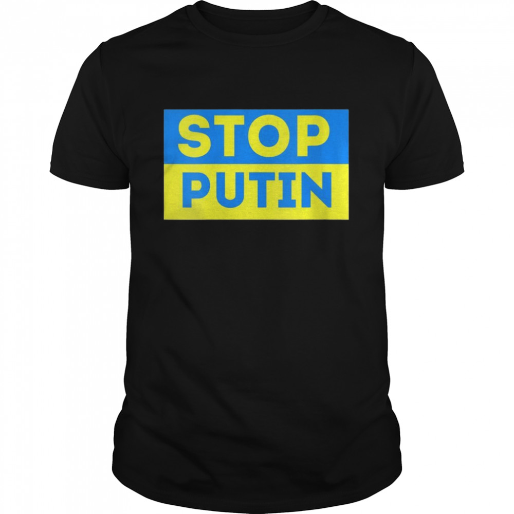 Womens I Stand With Ukraine Flag Free Support Freedom Putin Sucks Shirt
