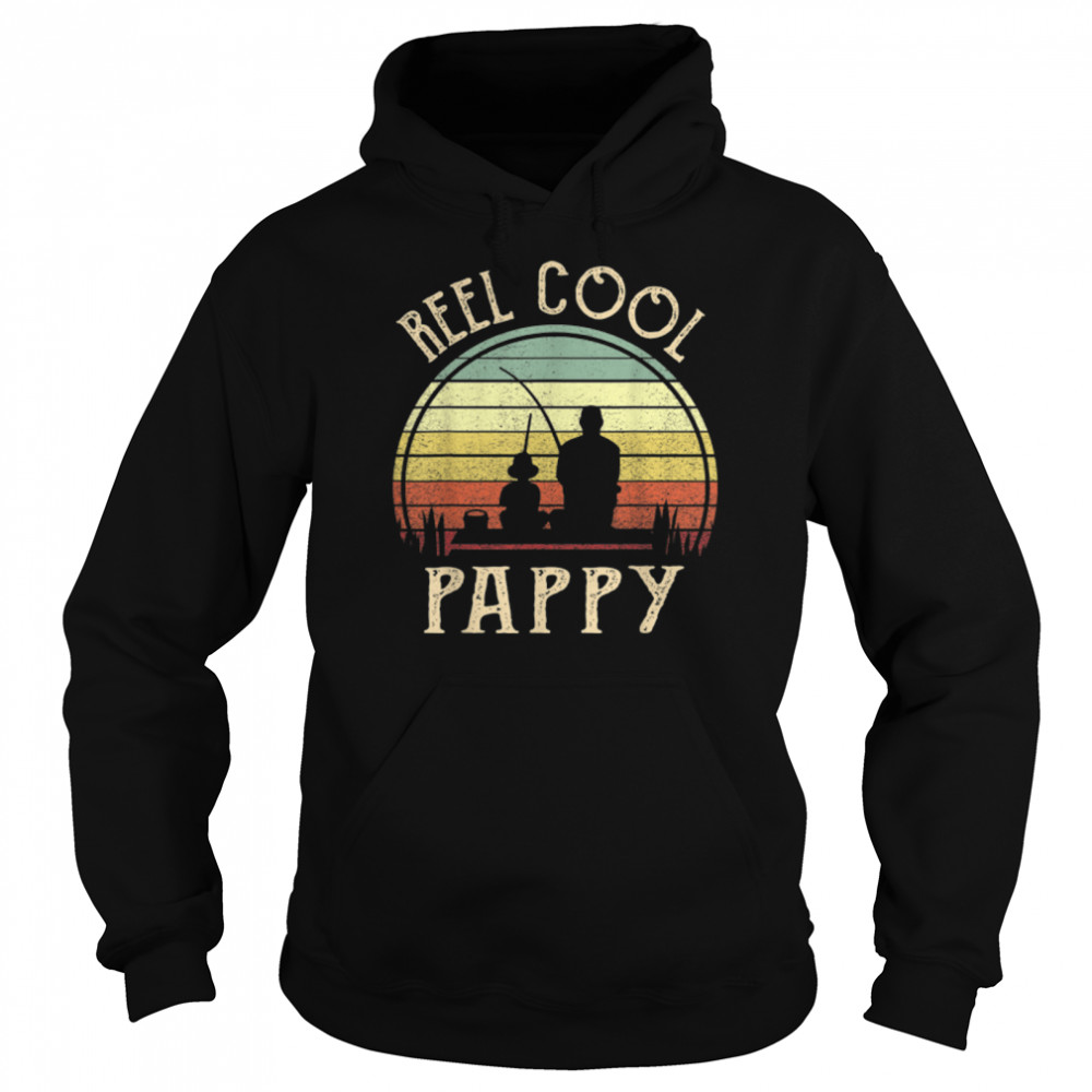 Mens Reel Cool Pappy Fishing Fathers Day T- B09TPHHGM4 Unisex Hoodie