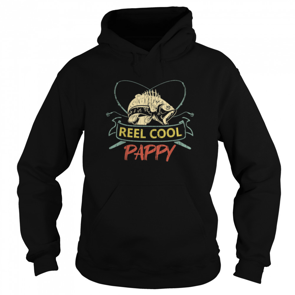 Mens Reel Cool Pappy For Fathers Day T- B09TPHCYRN Unisex Hoodie