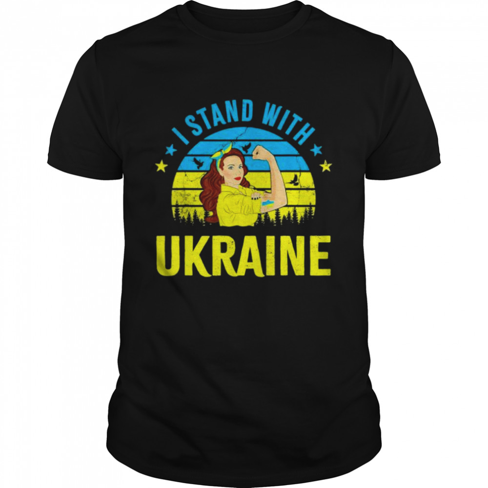 Ukraine Strong Women Girls I Stand With Ukraine Peace Ukraine shirt Classic Men's T-shirt