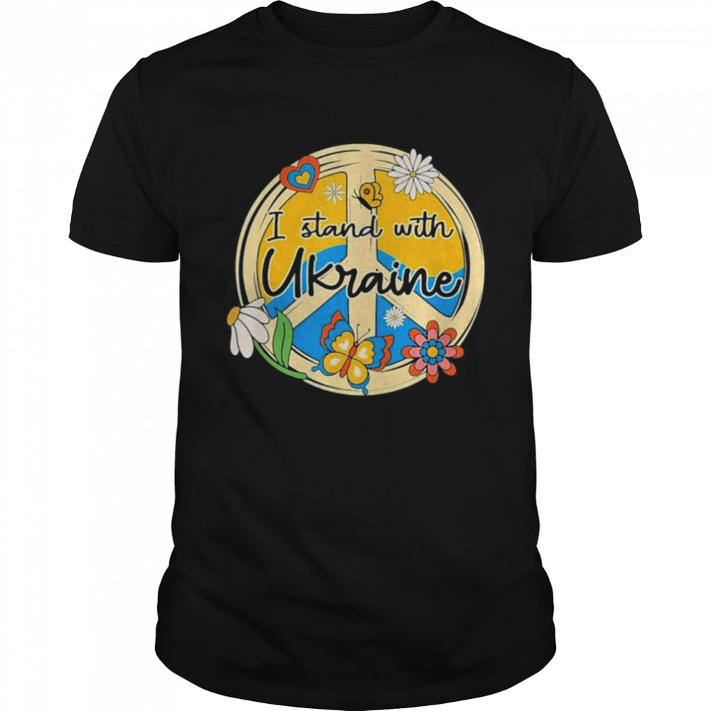 Ukrainians Flags Is Stands Withs Ukraines Daisys Hippies Peaces Saves Ukraines shirts