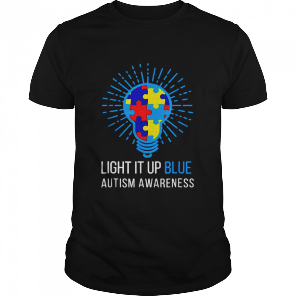 Light it up blue autism awareness shirts