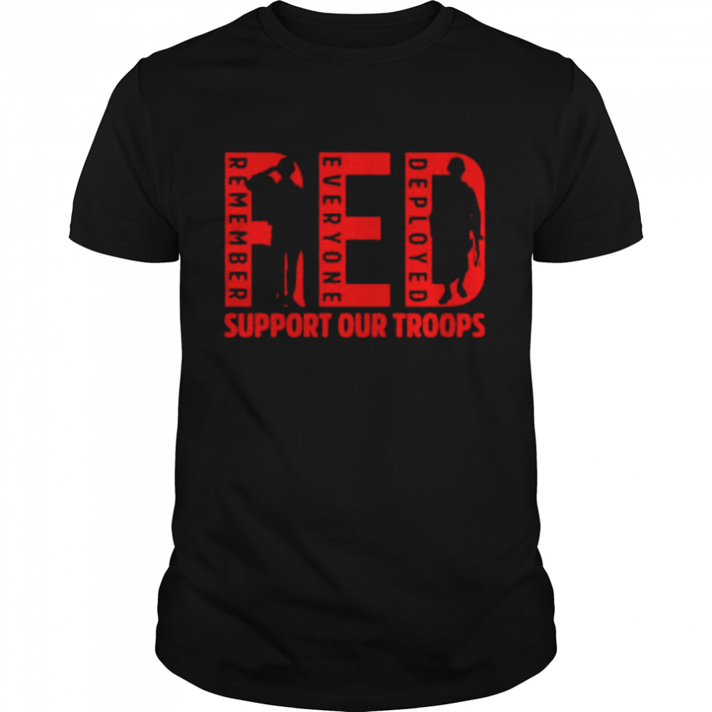 Remember everyone deployed support our troops shirt Classic Men's T-shirt