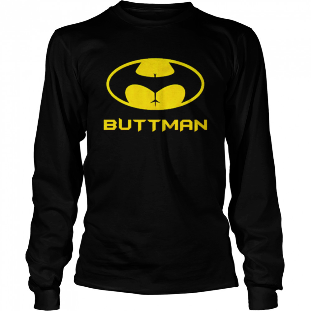Buttman Batman butt shirt Long Sleeved T-shirt