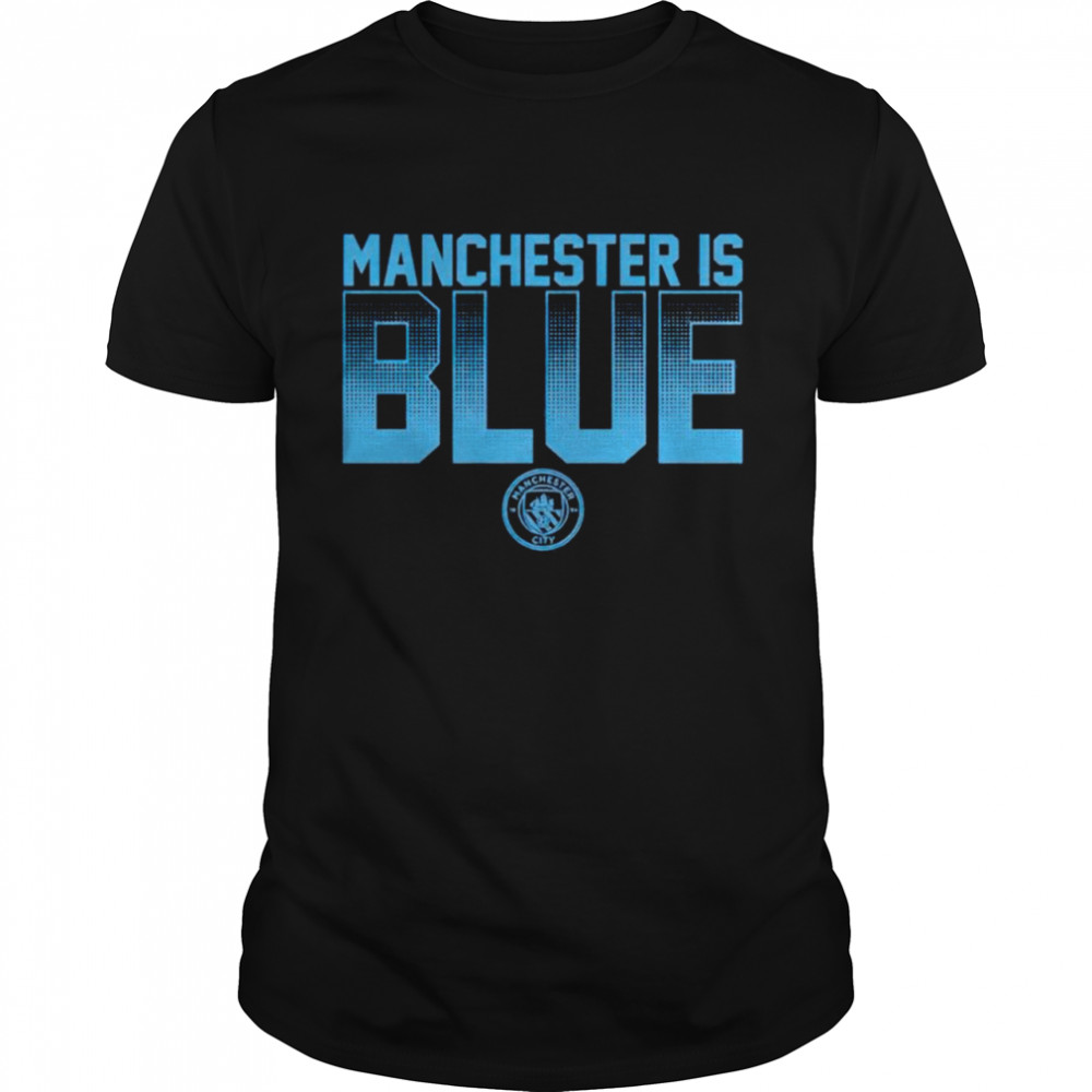 Manchester city is blue shirts