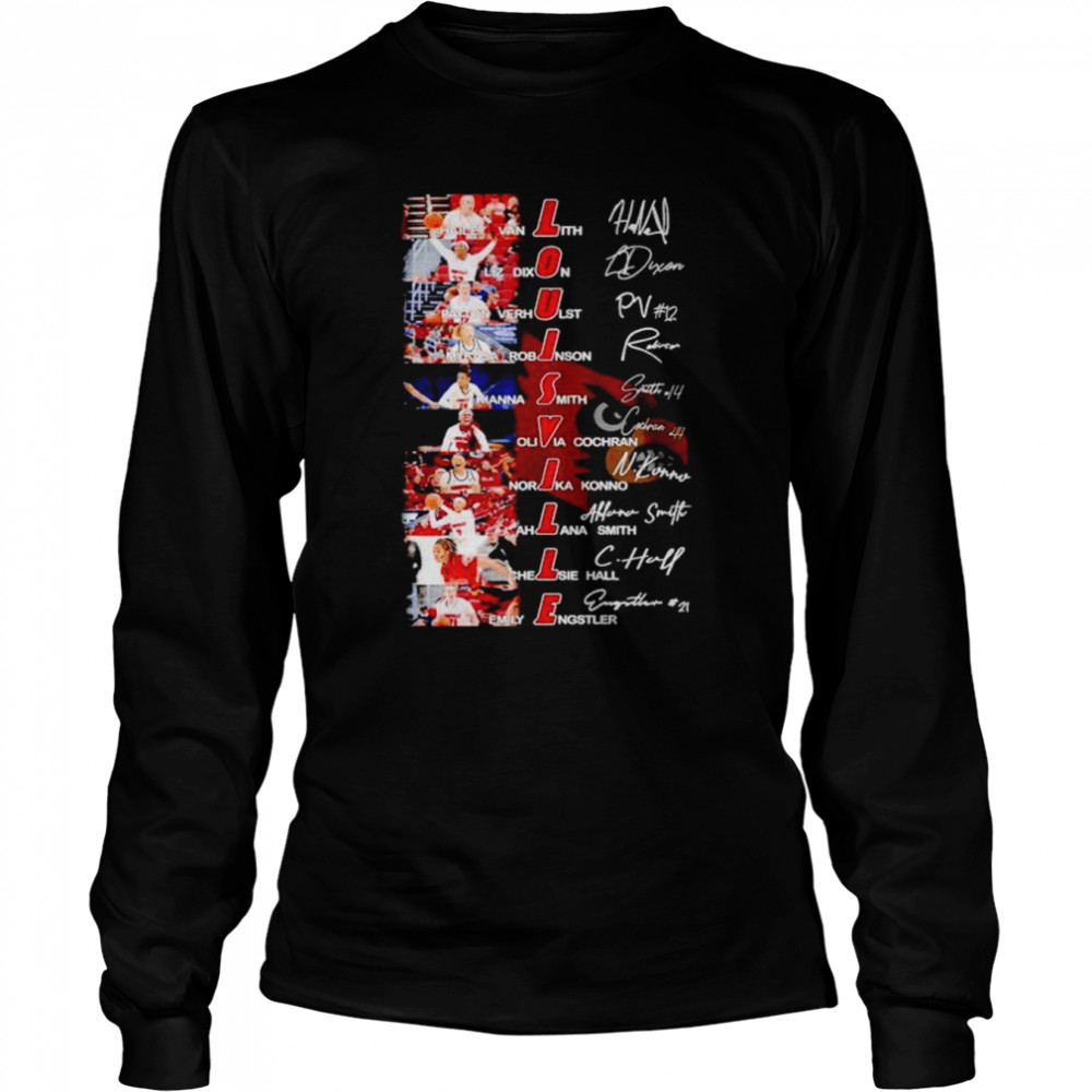 Louisville Cardinals players signatures shirt Long Sleeved T-shirt