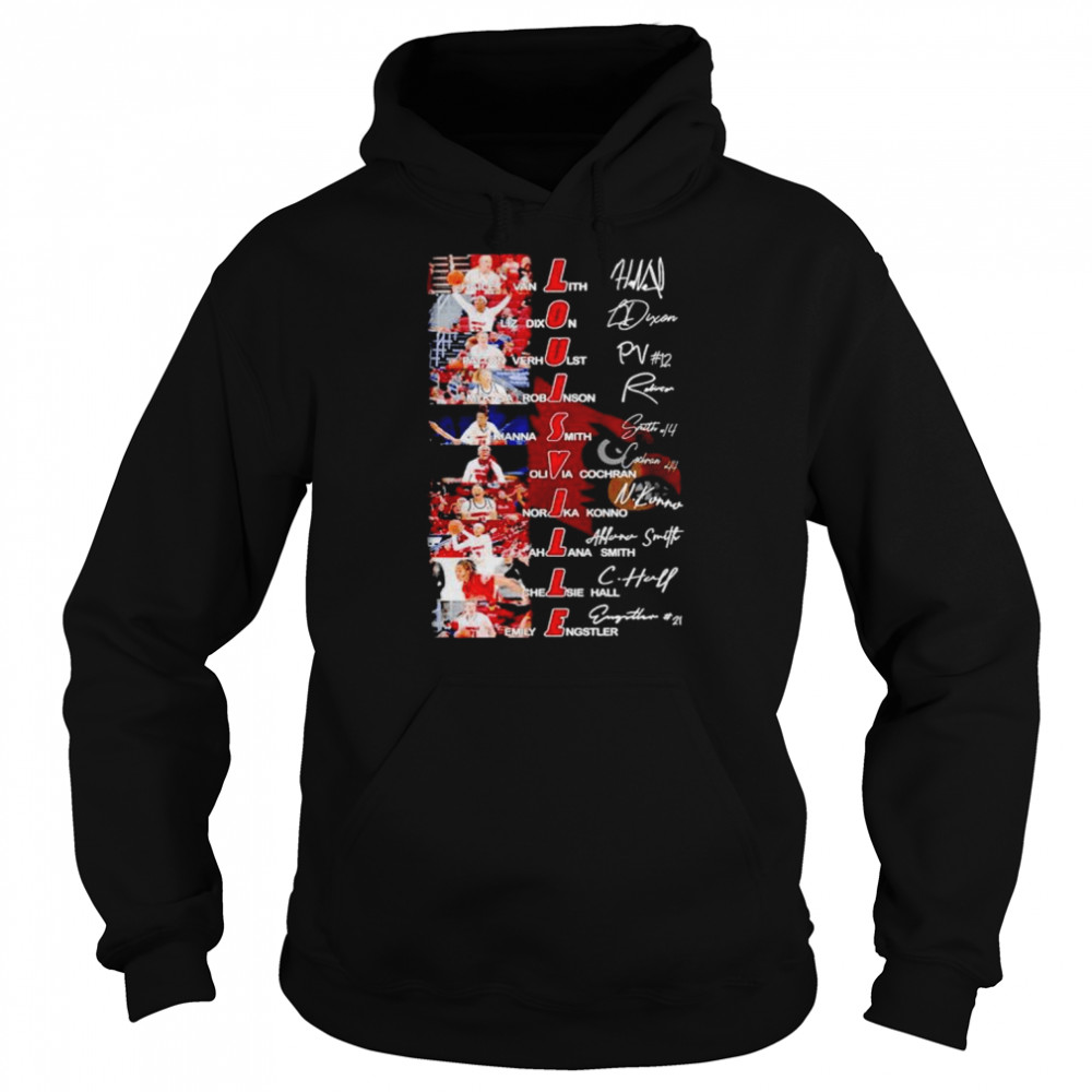 Louisville Cardinals players signatures shirt Unisex Hoodie