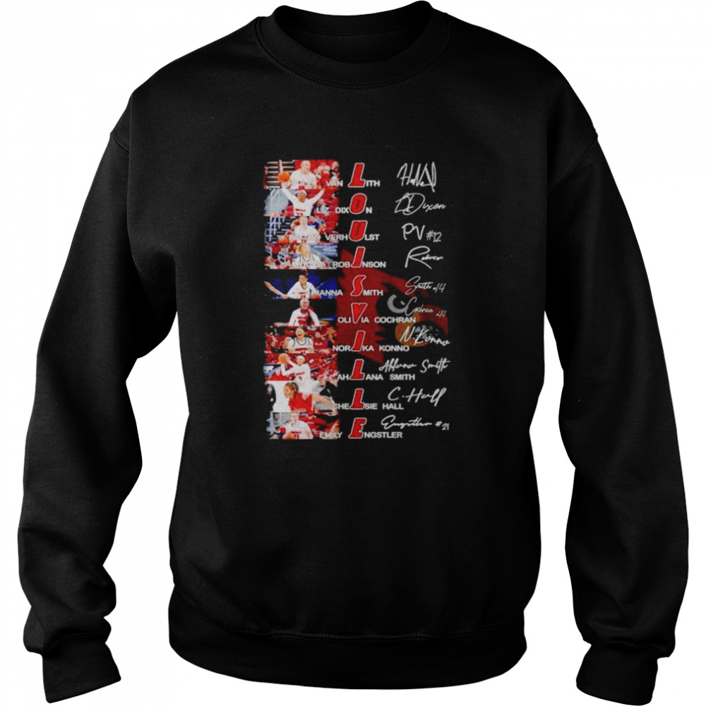 Louisville Cardinals players signatures shirt Unisex Sweatshirt