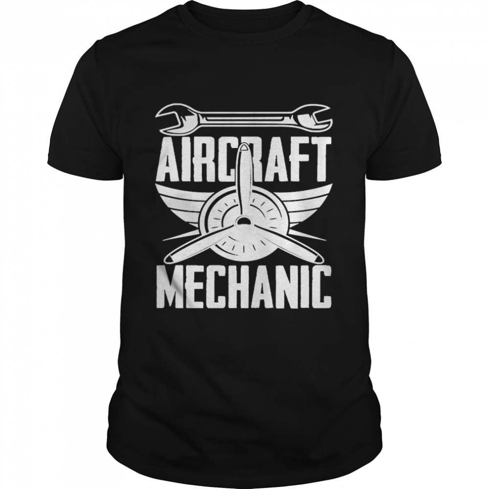 Aircraft Mechanic Logo Badge Aviation Pullover Shirts