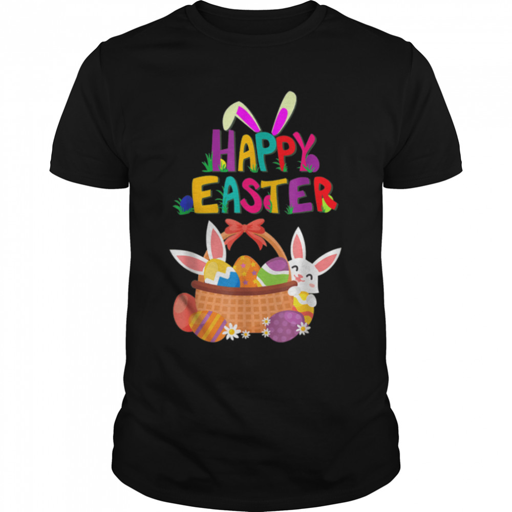 Happy Easter for Women and Men - Easter Day Bunny Eggs T-Shirt B09VNP8XHK