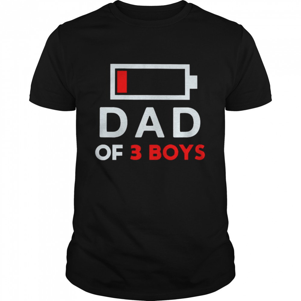 Family Lover Dad Of 3 Boys  Classic Men's T-shirt