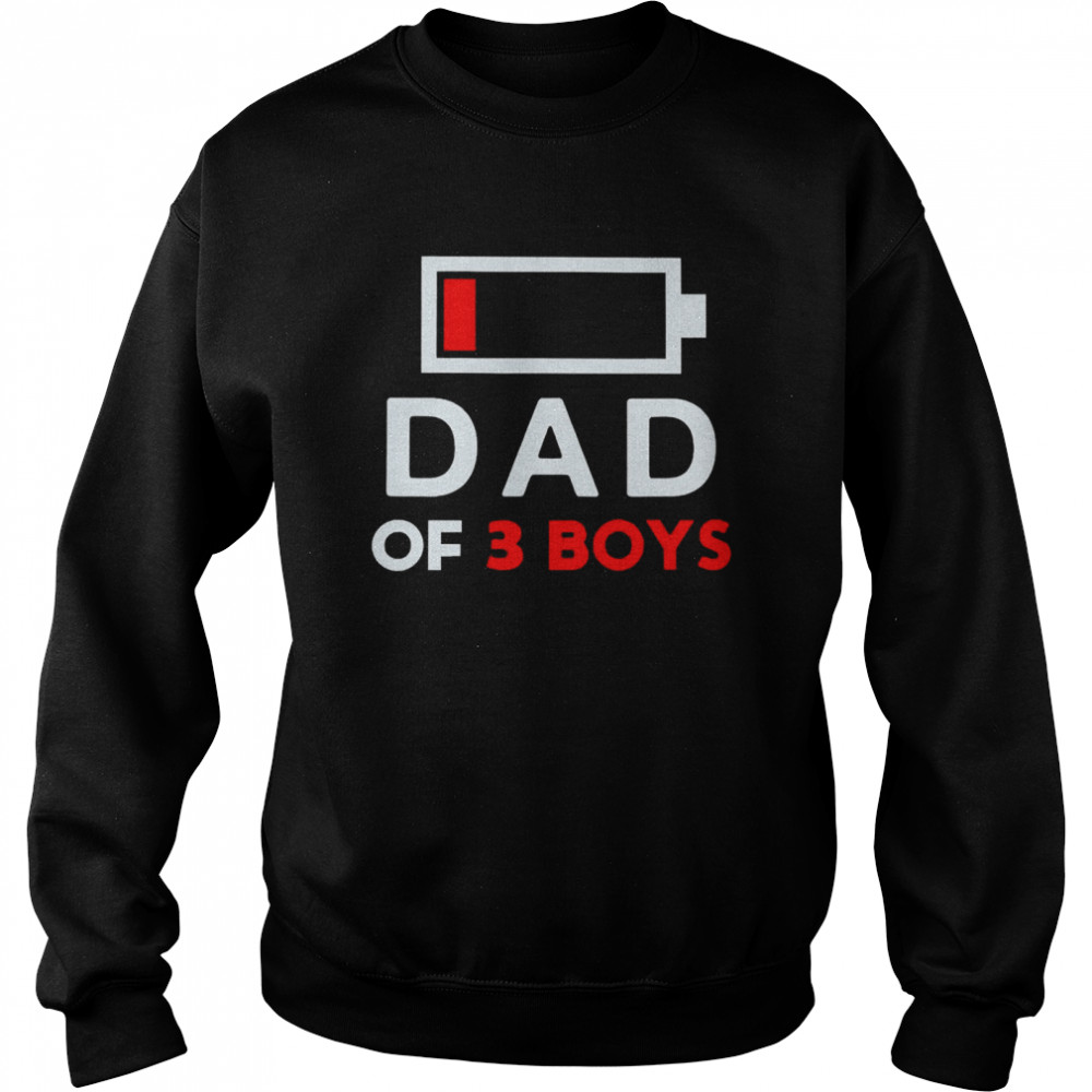 Family Lover Dad Of 3 Boys  Unisex Sweatshirt