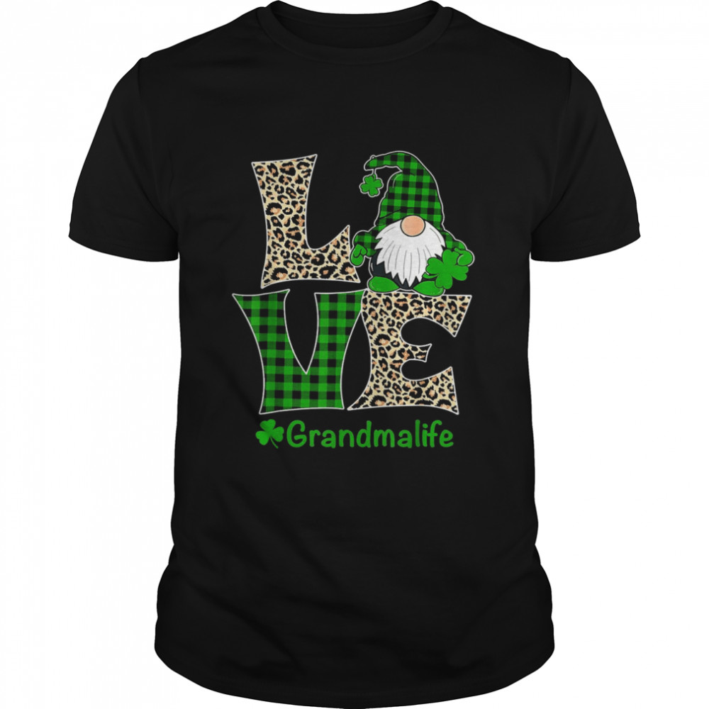 Loves Grandmas Lifes Shirts Sts Patricks’ss Days Gnomes Irishs Grandmas Shirts