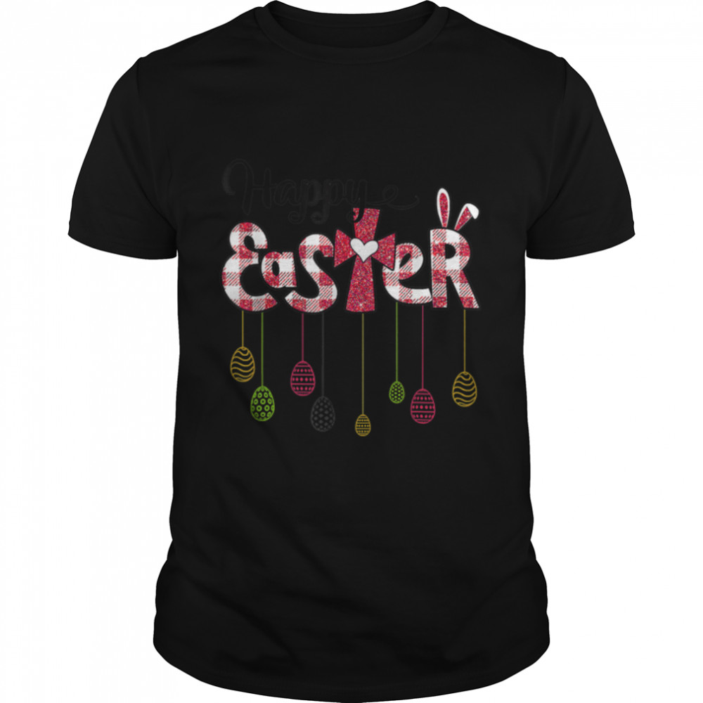 Happy Easter Day Christian Religious Jesus Bunny Easter T-Shirt B09SHNPD7Js