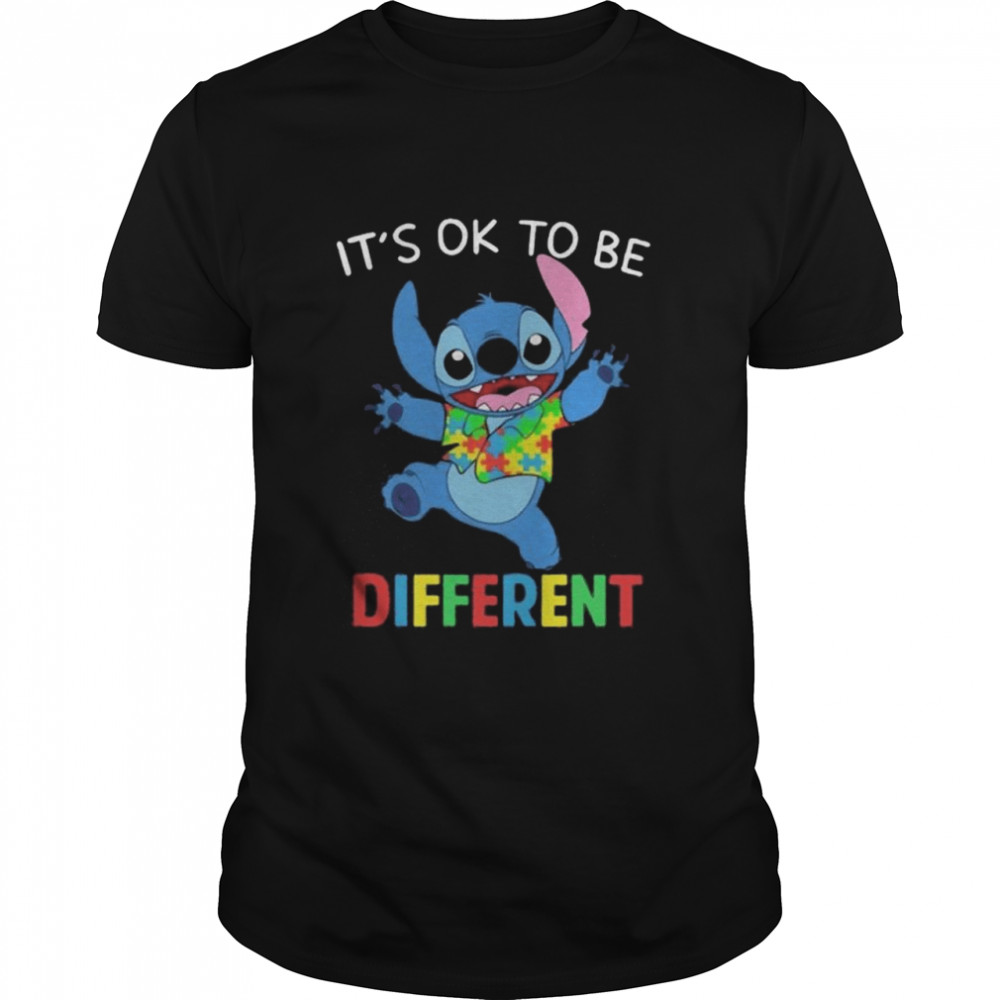 Stitch Autism its’s Ok to be different shirts