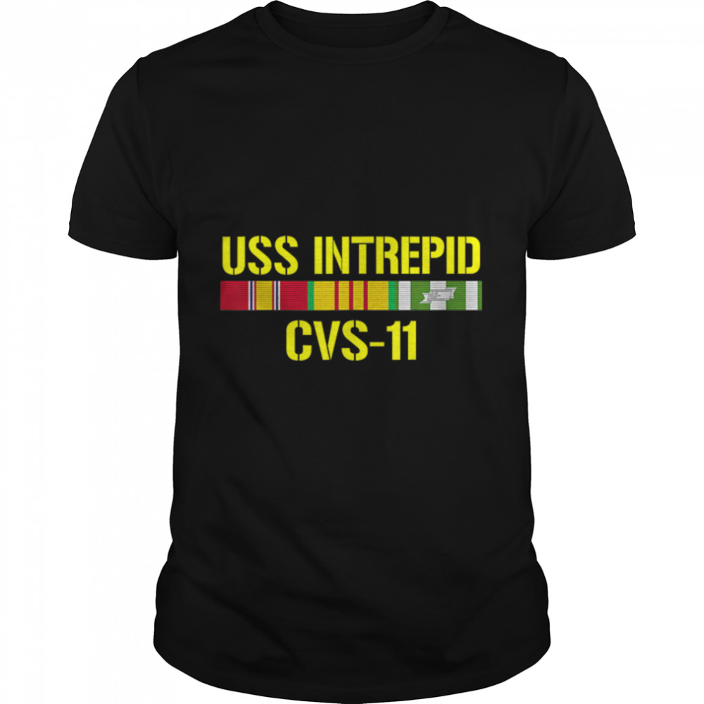 USS Intrepid CVS-11 Vietnam Veteran T-Shirt B09W5LV147s