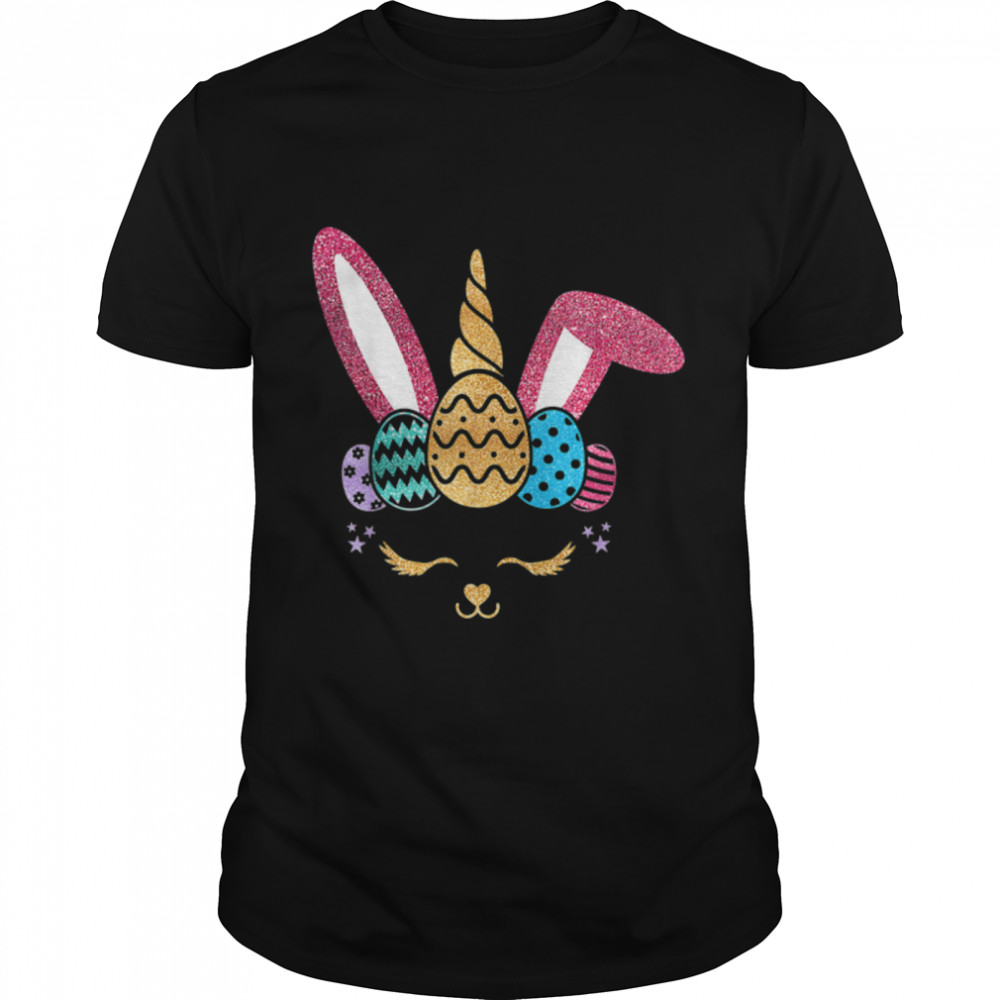 Cute Bunnicorn Bunny Unicorn Easter Eggs Happy Easter Kids T- B09W92WL8D Classic Men's T-shirt