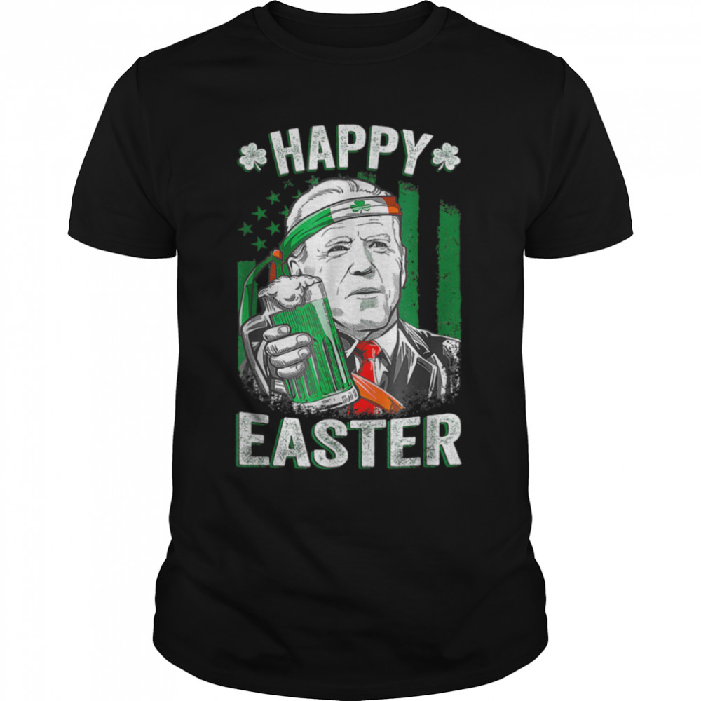 Funnys Leprechauns Bidens Happys Easters Confuseds Sts Patrickss Days T-Shirts B09W8ZC9L5s