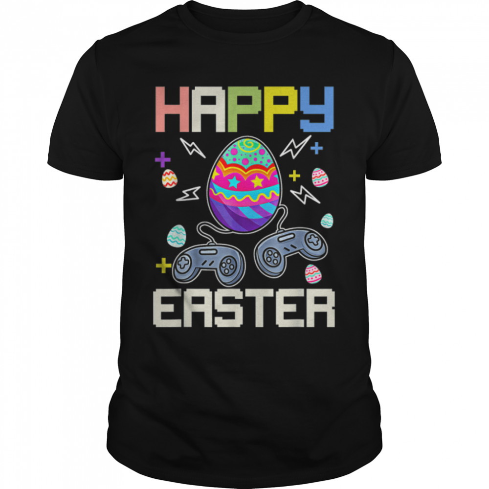 Gamer Easter Egg Gaming Video Game Lover Boys T-Shirt B09W9NF4HMs