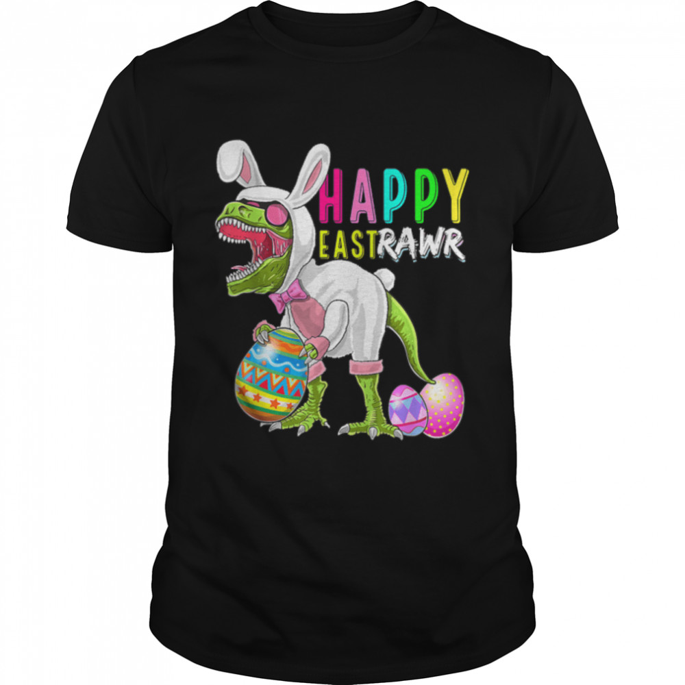 Happy EastRawr Bunny T Rex Dinosaur Easter 2022 Costume T-Shirt B09W935M4Ks