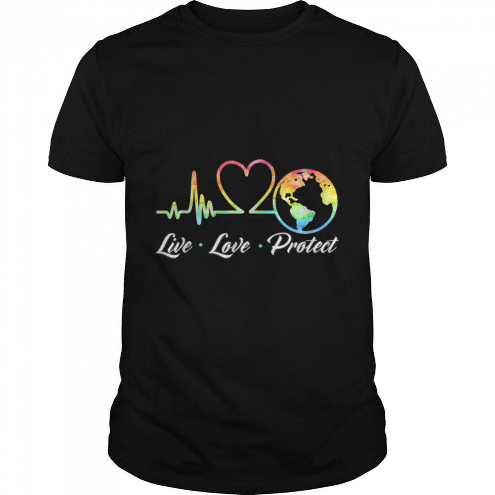 Lives Loves Protects Gradients Earths Days 2022s Ts Shirts T-Shirts B09W8QCQT7s