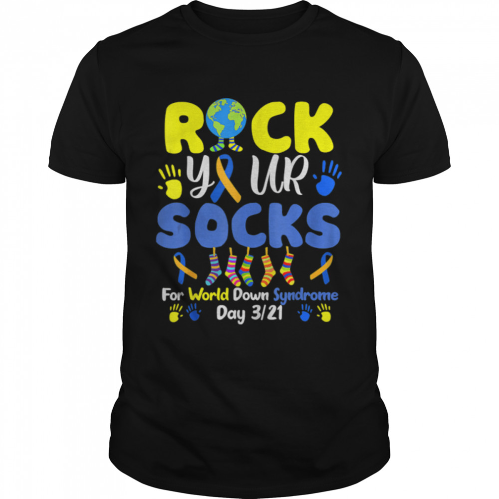 Rock Your Socks For World Down Syndrome Day T- B09W91YX9J Classic Men's T-shirt