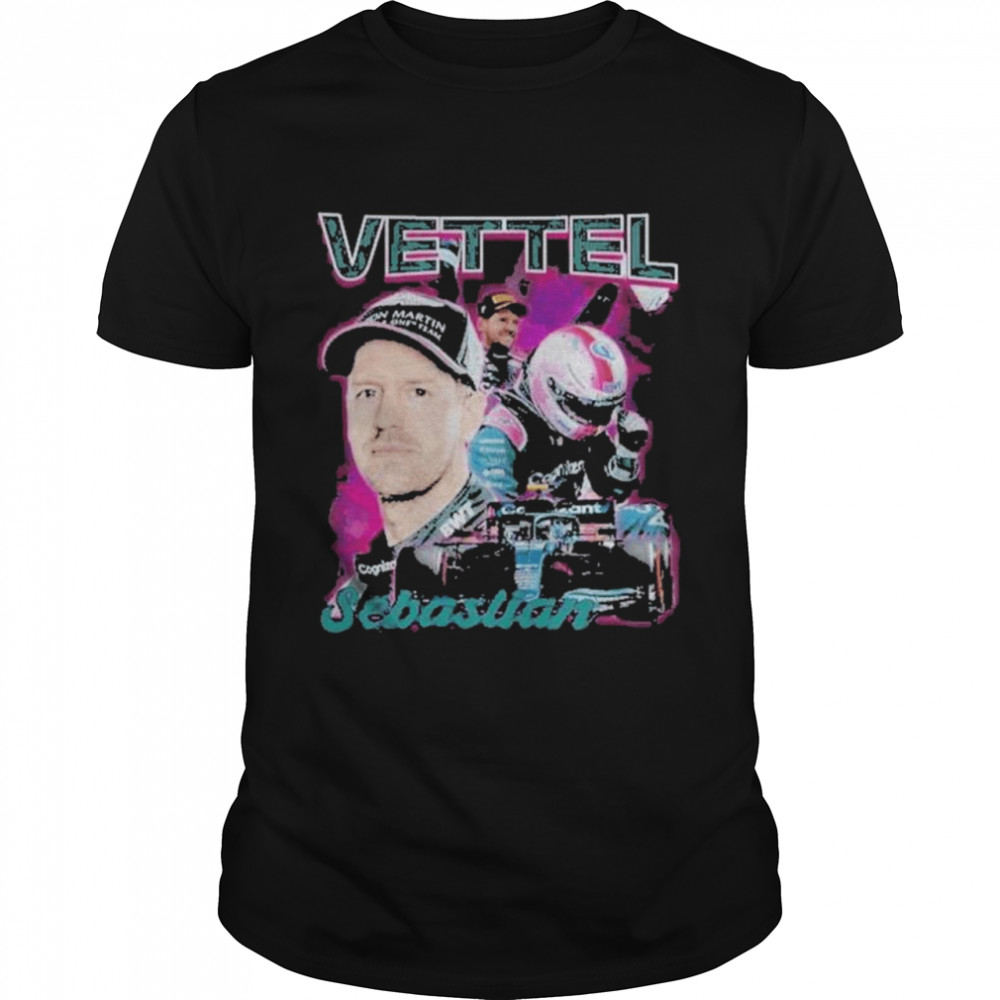 Sebastian vettel driver racing championship formula racing shirts