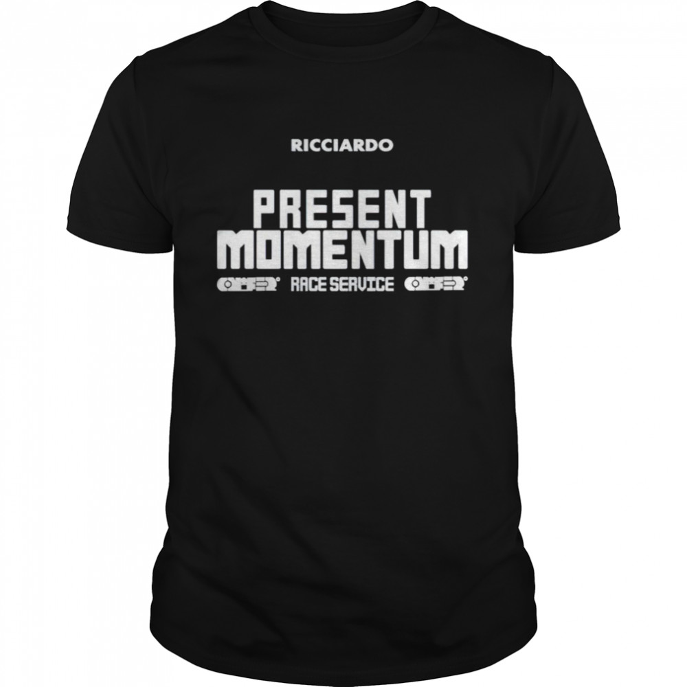 Ricciardo present momentum race seruice shirts