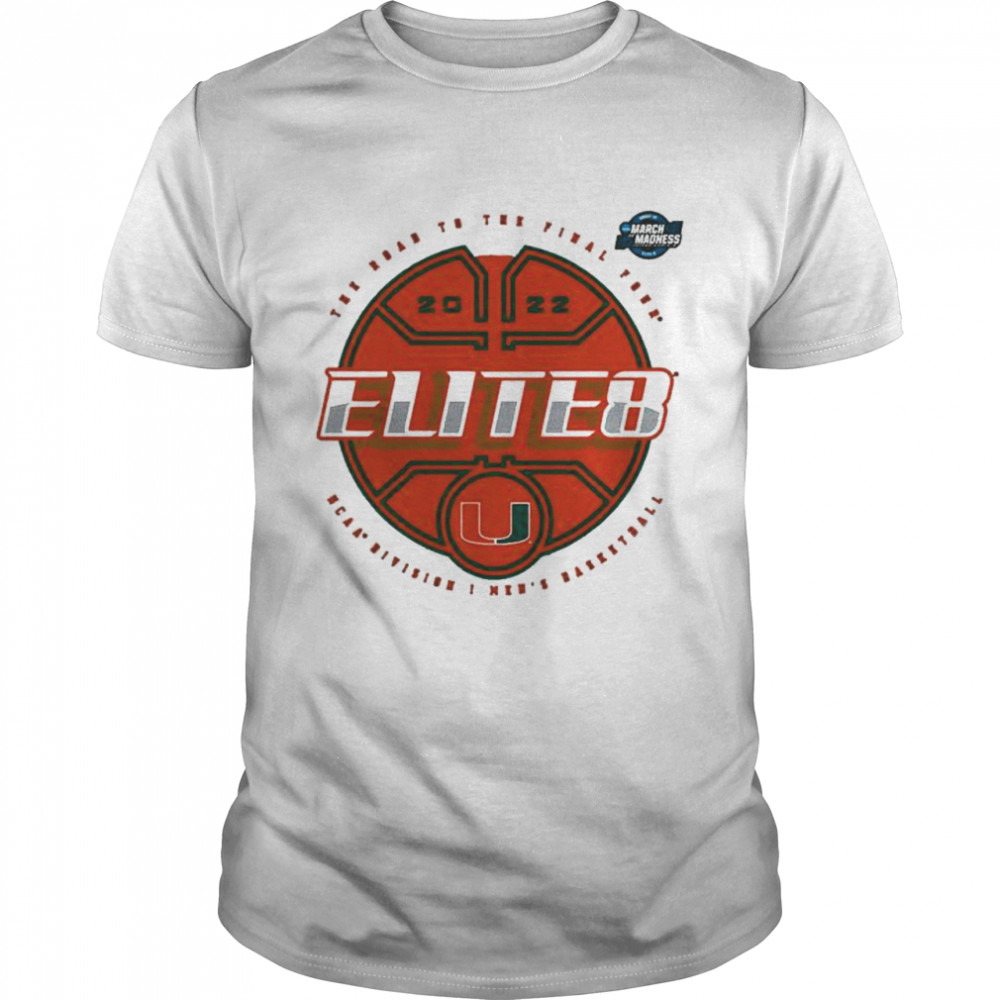 Miami Hurricanes 2022 Ncaa Tournament March Madness Elite Eight Elite T-Shirts