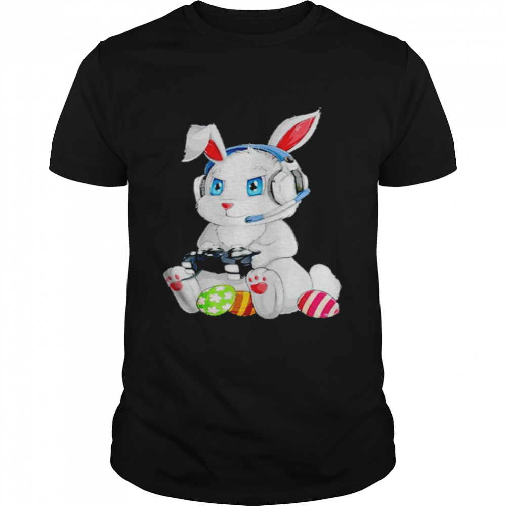 Bunny gamer happy Easter shirts