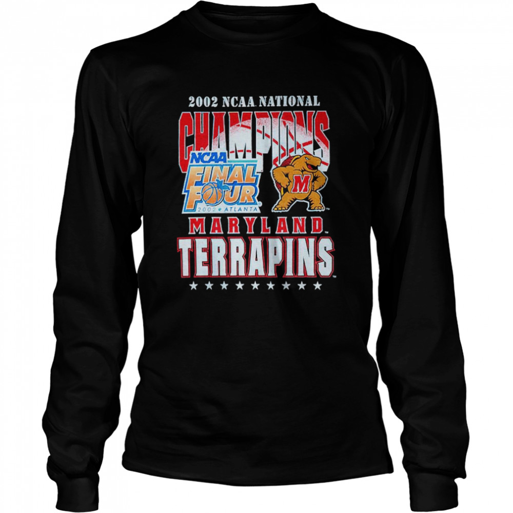 Maryland Terrapins 2002 NCAA National Champions shirt Long Sleeved T-shirt